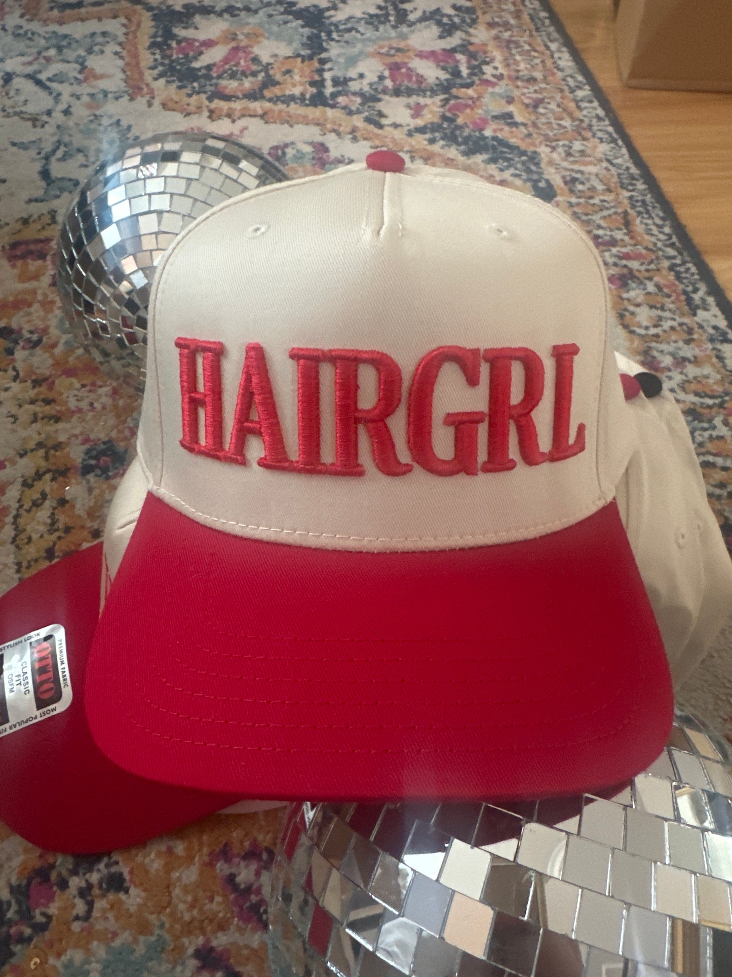 Hairgrl slightly imperfect red hat