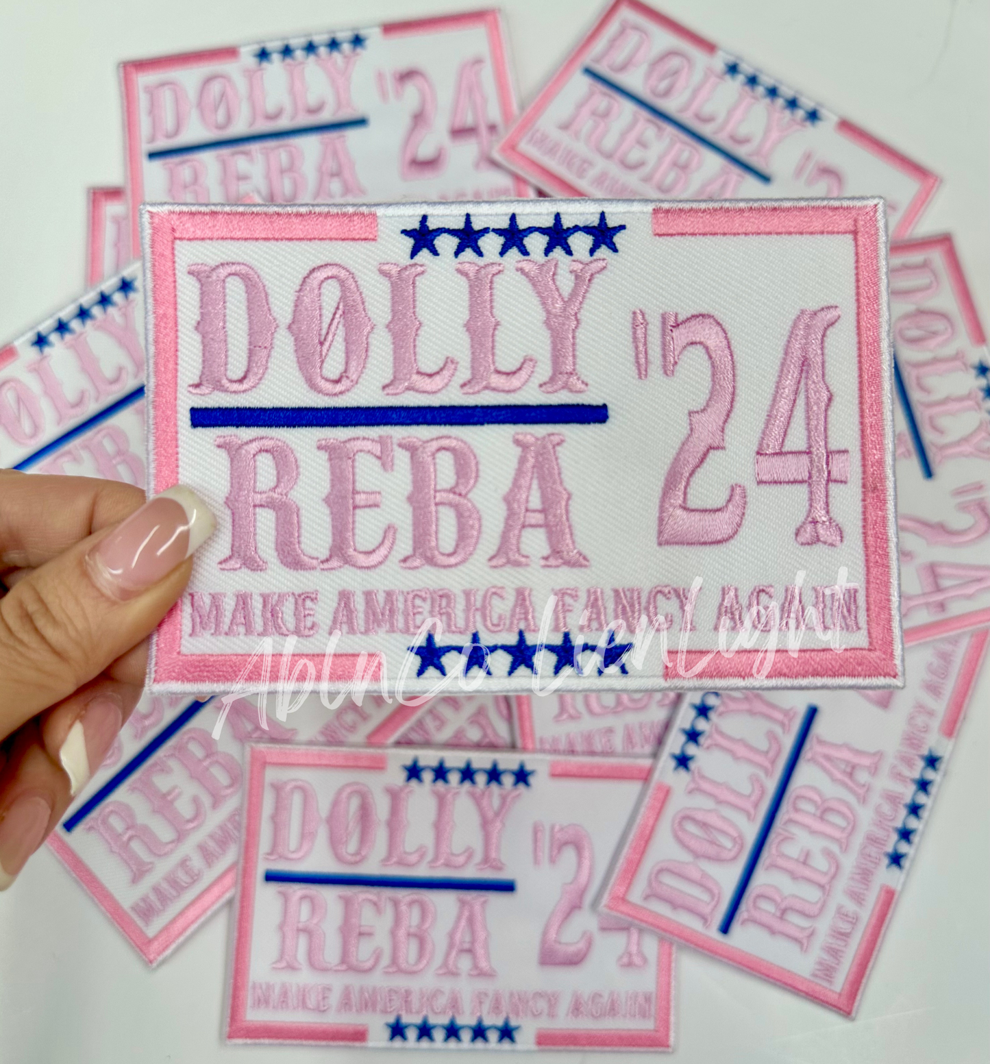 Dolly Reba 24 Pink Patch (Iron On)