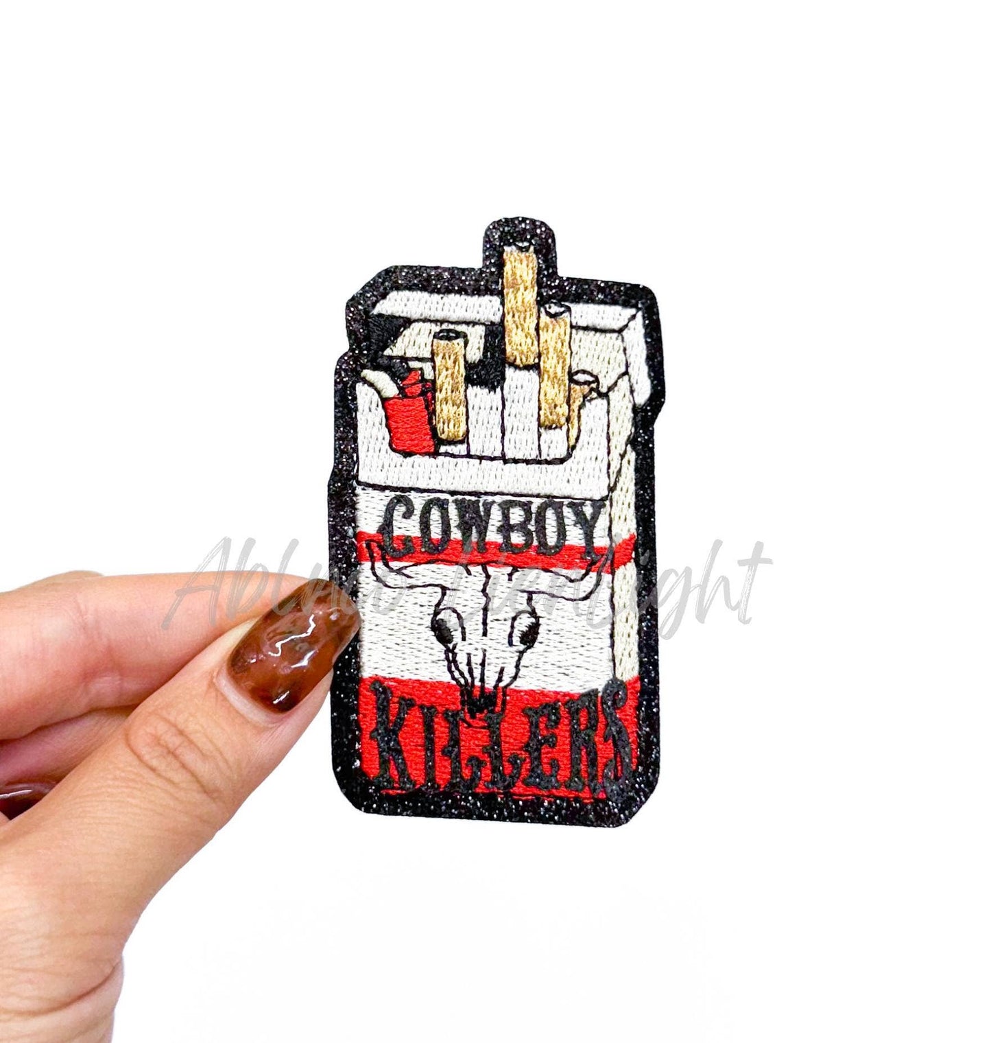 Cowboy Killers Cigarettes Retro Western Patch (Iron On)
