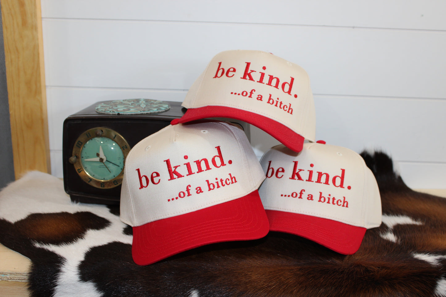 Be Kind… of a bitch Red Trucker Hat