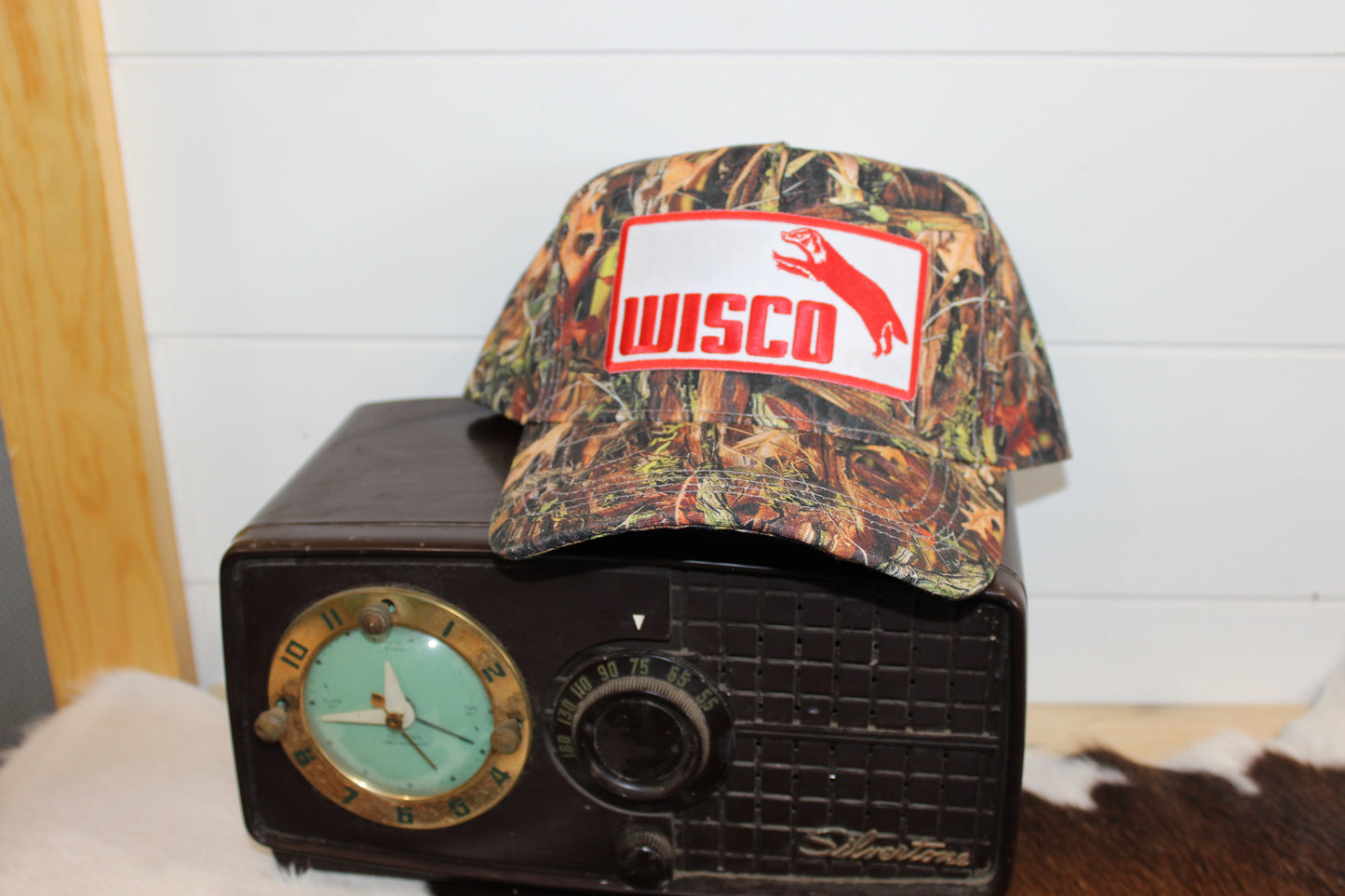 Wisco Patch Camo trucker Hat