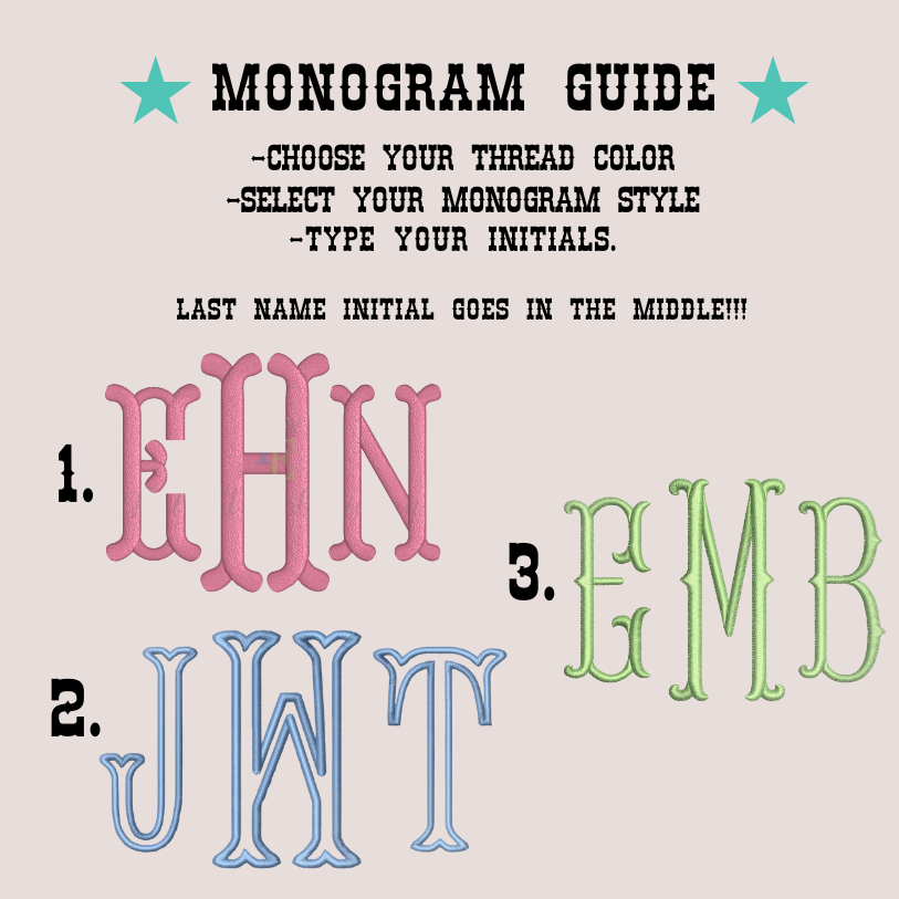 Custom Embroidered Monogram Toiletries Bag