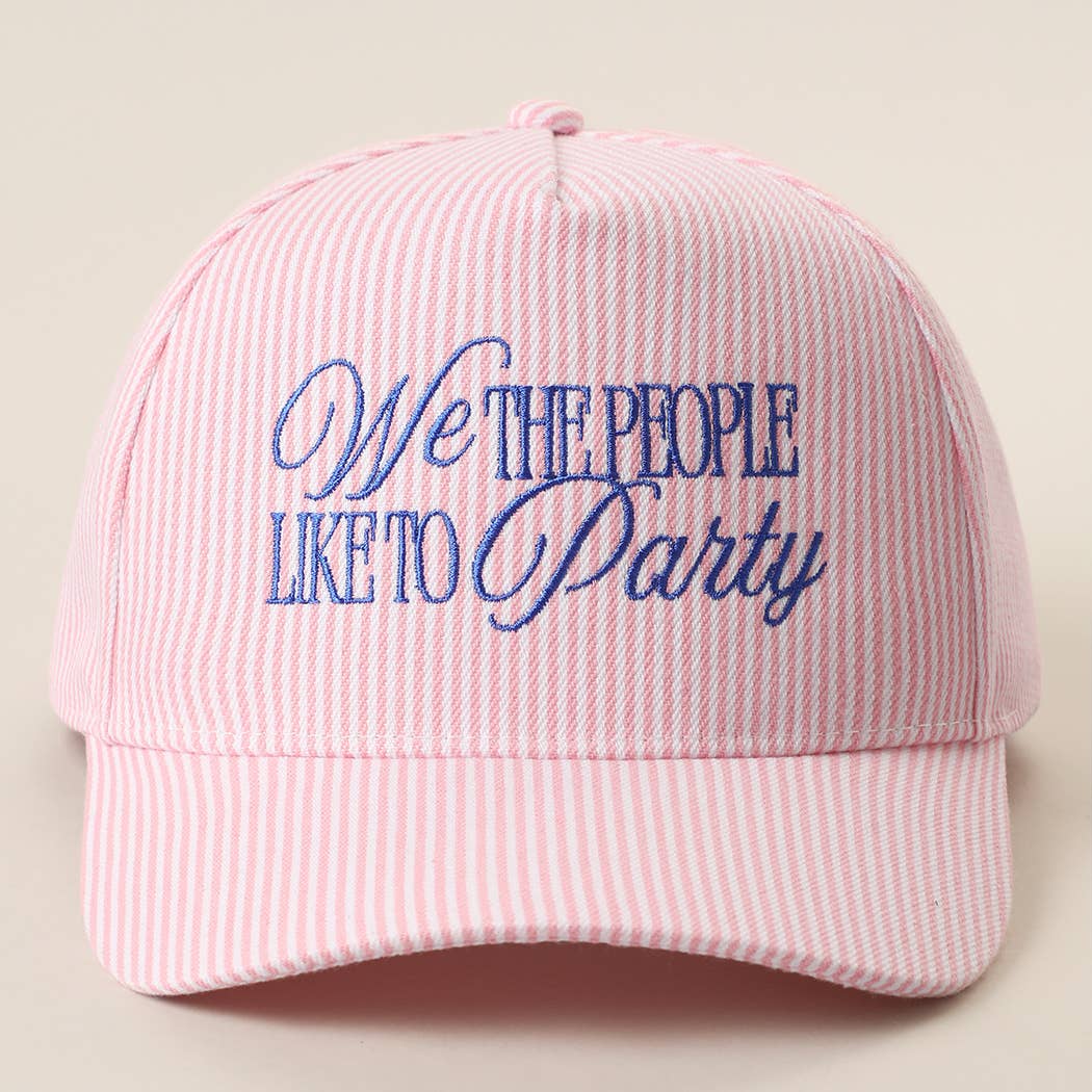 We The People Like to Party Embroidered Hat