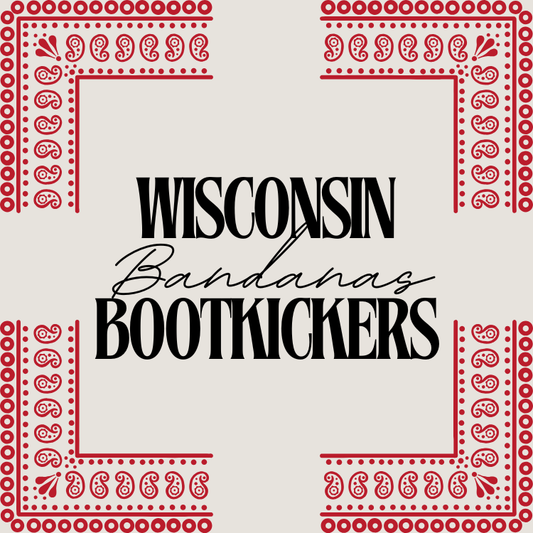 Wisconsin Bootkickers Embroidered Bandana