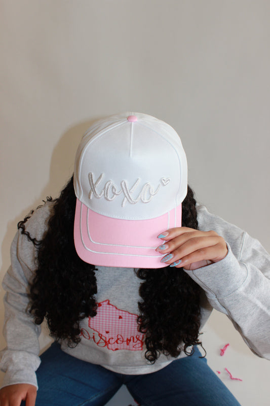 XOXO Puff Embroidered Trucker Hat