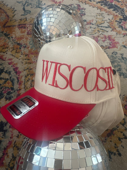 Slightly imperfect Wisconsin side stitch hat
