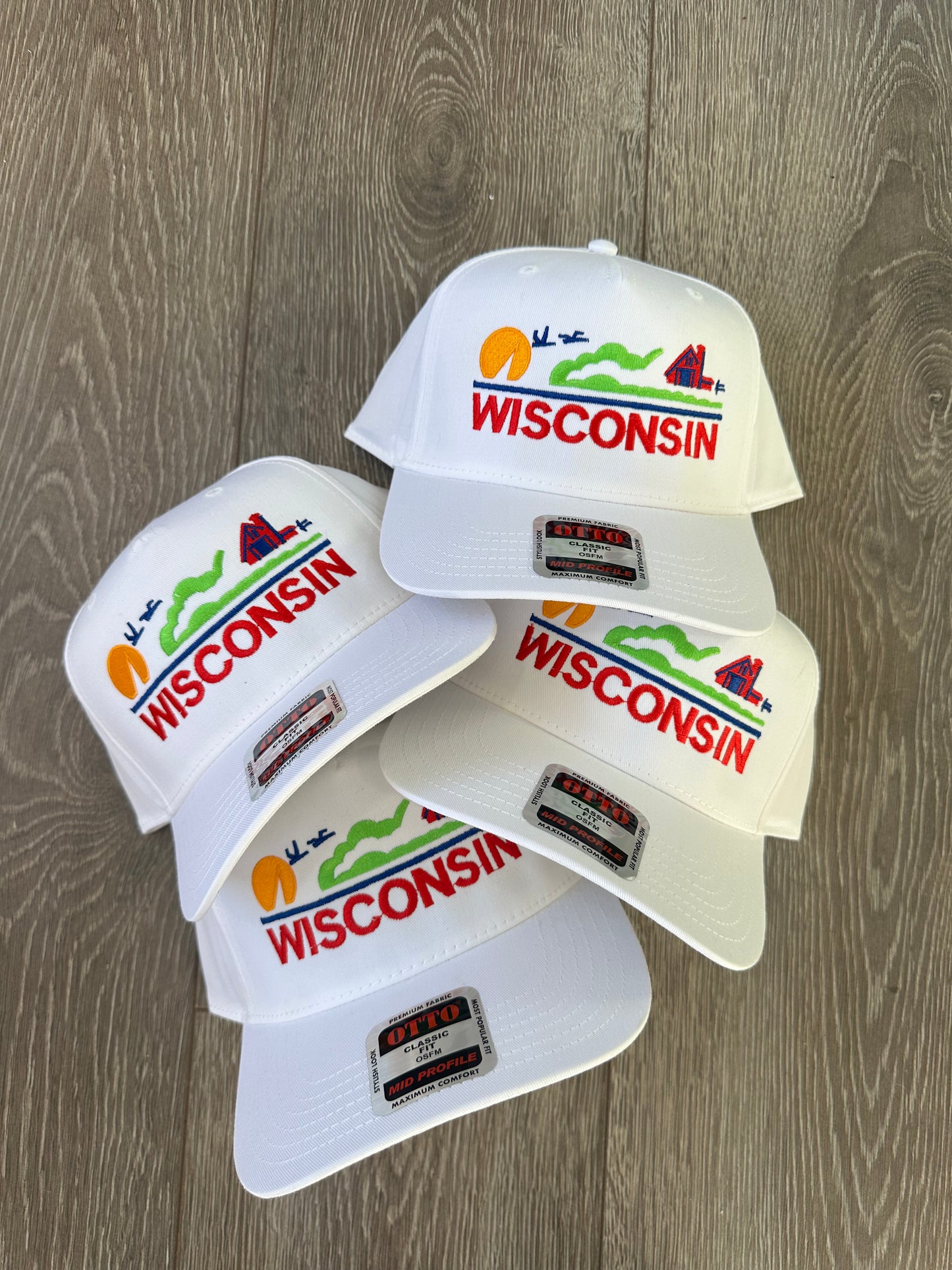 Wisconsin Embroidered Trucker Hat