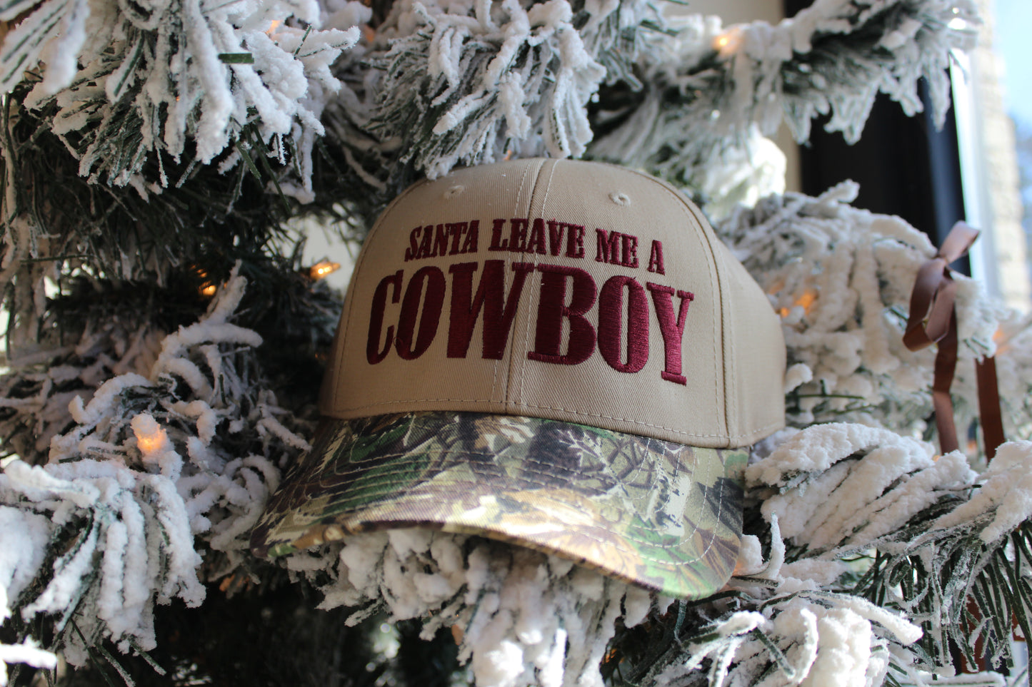 Santa, Leave Me A Cowboy Trucker Hat