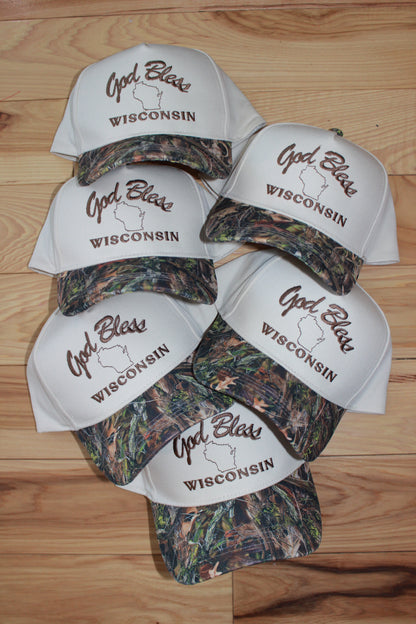 God Bless Wisconsin Trucker Hat