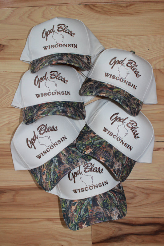 God Bless Wisconsin Trucker Hat