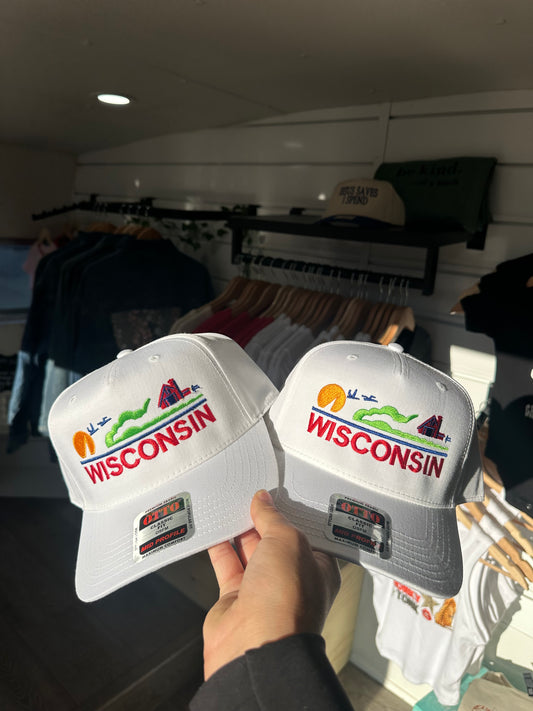 Wisconsin Embroidered Trucker Hat