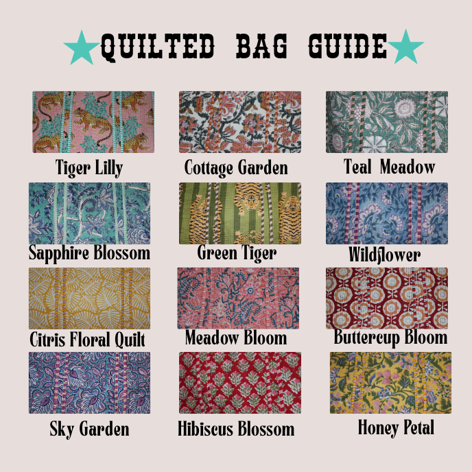 Custom Embroidered Monogram Quilted Bag