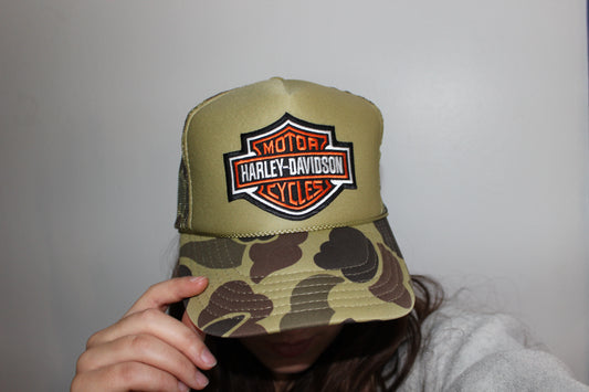 Harley Camo Trucker Hat