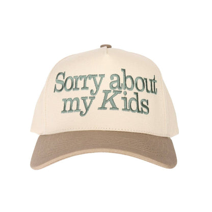 Sorry About My Kids Embroidered Trucker Hat