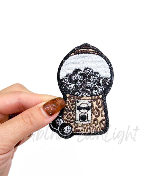 Cheetah Print 8 Ball Machine Retro Western Patch (Iron On)