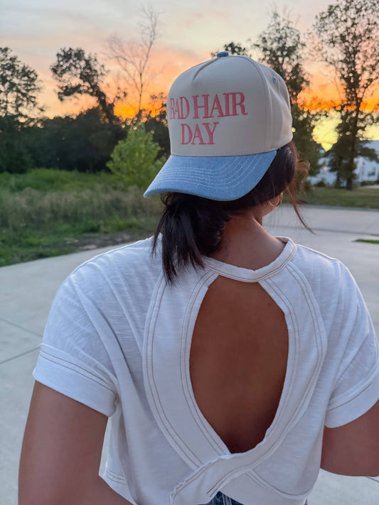 Bad Hair Day Embroidered Trucker Hat