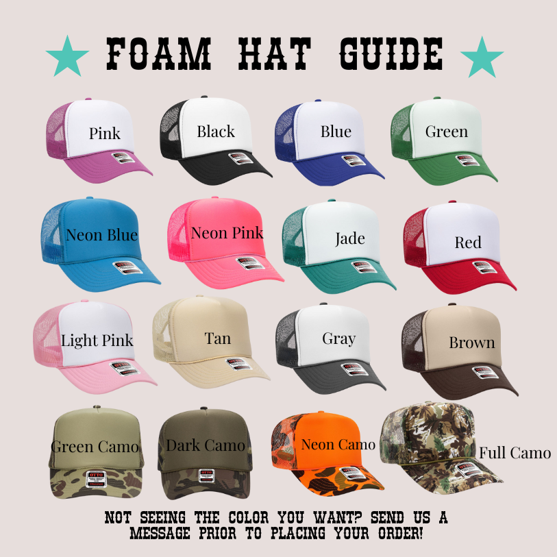 Custom Embroidered Trucker Hat-Personalized Just For You!